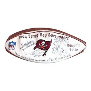2004 Tampa Bay Buccaneers NFL Wilson Football Signed Team Owners Suite Gift Bucs